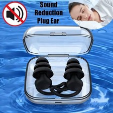 Noise Cancelling Ear Plugs for Sleep & Snoring – Soft Silicone Reusable