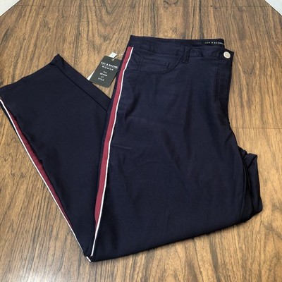 Zac & Rachel Pants Plus Size 18W Slim Leg Slick Track Style 40x30 $68 MSRP
