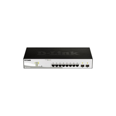 D-Link DGS 1210-10 Switch Smart 8 x 10/100/1000 + 2 x Gigabit SFP Desktop, an