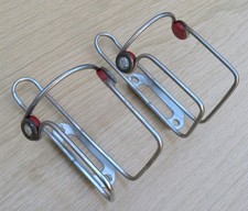 Elite Ciussi Inox Stainless Steel Water Bottle Cages x2