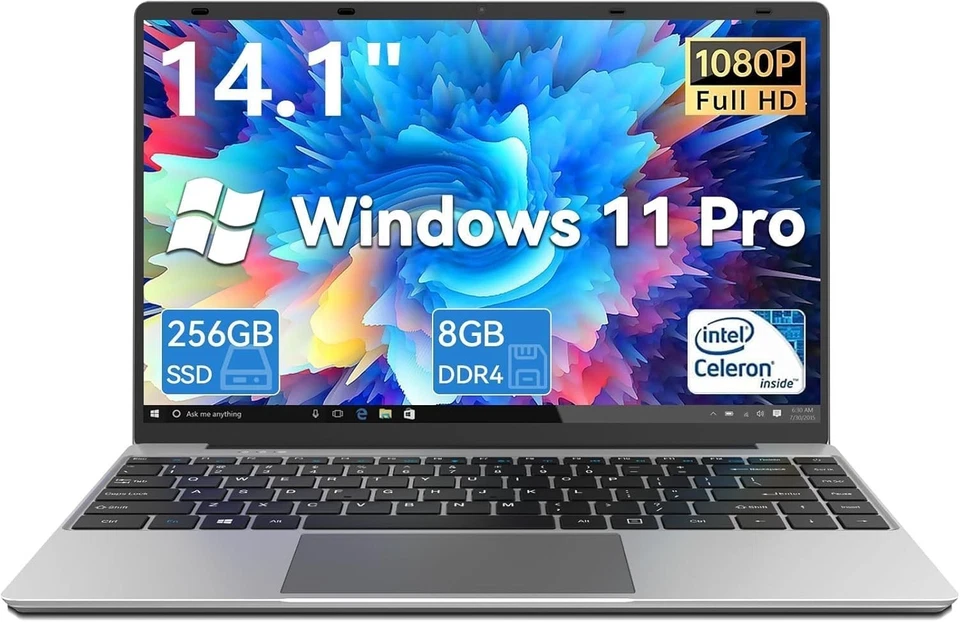 14 Inch Laptop Computer, 8GB RAM 256GB SSD, Intel - Image 3 of 4