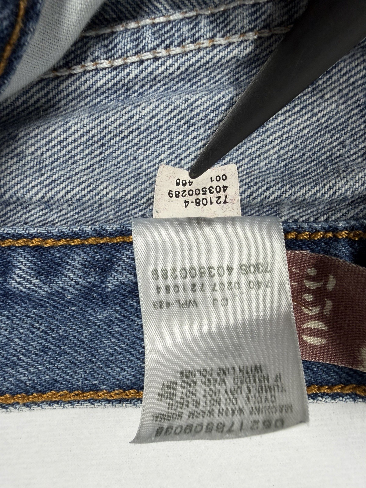 Levi's 550 Jeans Boys 12 Relaxed Cotton Straight Leg Medium Wash Denim Blue thumbnail 11