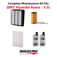 2007 Hyundai Azera 3.3L Complete Cabin, Air & Oil Filter Kit (5W-20)