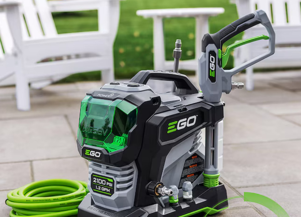 EGO POWER+ 2100 PSI Compact Power Washer 4 Nozzles Included