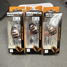 Lot of 3 Savage Gear Rotex Spinner #5 14g Copper Black