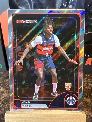 2025-26 Topps NBA Hoops #19 Jamir Watkins Light Burst Rookie RC