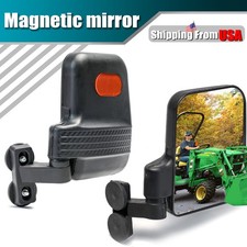 For Kubota John Deere Magnetic Tractor Mirrors Left Right Rearview Universal