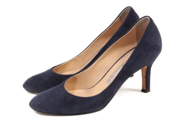 Pellico Women Suede Navy Pumps Style Fy0518