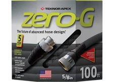 Teknor Apex 4001-100 600 Psi-Rated-Zero-G Garden Hose, 5/8" x 100', Black