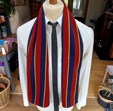 VINTAGE 1940S COLLEGE/UNIVERSITY STRIPED SCARF IVY LEAGUE/MOD/PREPPY