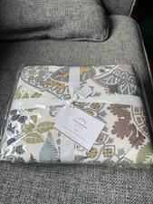 Pottery Barn Foundations Victoria Botanical Floral Print Euro Pillow Sham