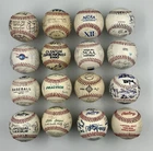 Lot Of 16 Multi & Team Signed Autographed Baseballs Unknown Unidentified Balls