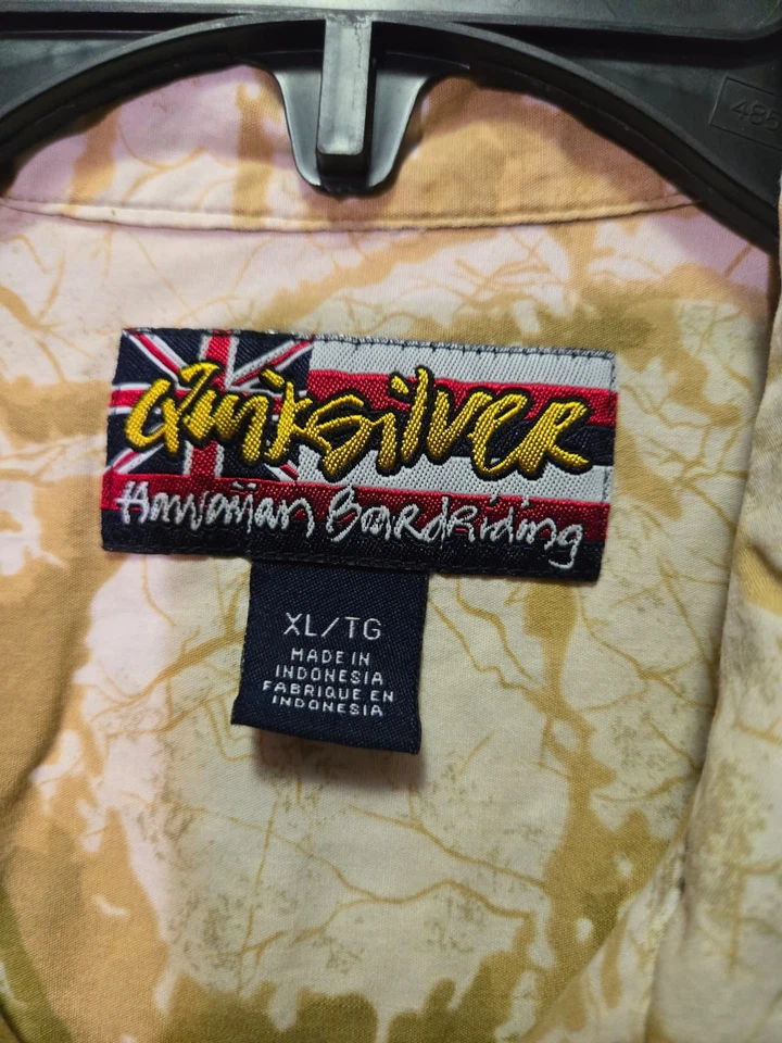 Quicksilver Bord Riding Hawaiian shirt XL for men. -F - Image 3 of 4