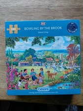 Gibsons BOWLING BY THE BROOK Jigsaw Puzzle 500 piece garden