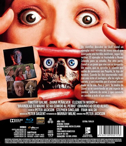BRAINDEAD / DEAD-ALIVE *1992 / Peter Jackson* NEW RB Blu-ray *FREE TRACKED POST* - Picture 2 of 2