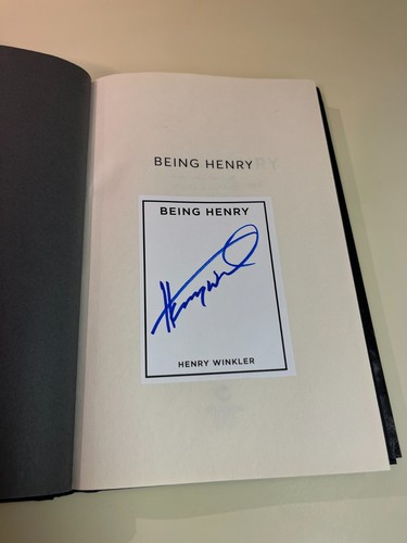 Henry Winkler Being Henry, Hardcover, Dust Jacket, Photos, First Edition, SIGNED - Foto 3 di 15