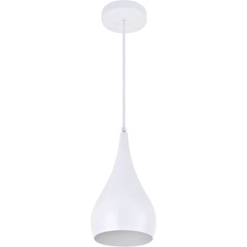 Living District LDPD2001WH Nora 1 Light 6 inch White Pendant Ceiling Light - Picture 7 of 8