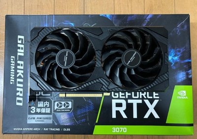 GALAKURO GeForce RTX 3070 8GB Dual Fan NVIDIA Ampere Graphics Card Used