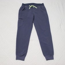 FIGS Women's Size Small S Zamora Jogger Scrub Pants Space Navy Blue Cargo