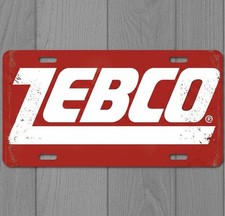 Zebco 6 X 12 Vintage Novelty Aluminum License Plate Made In Usa New