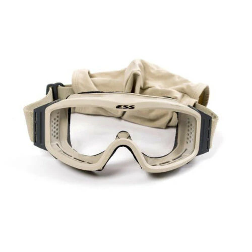 FAIR USGI ESS Profile NVG Tan Goggles Clear Lens Only w/ Carrying Case