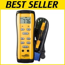 Versatile Dual Temperature Monitoring Meter -58 to 2000°F with User-Friendly LCD