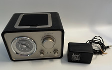 Crosley retro AM/FM/AUX radio w/antennae tuning dial-model CR3003A READ FLAWS