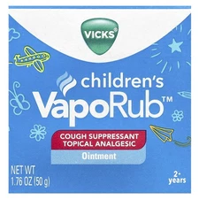 Children's VapoRub™, Ointment, Cough Suppressant, 2+ Years, 1.76 oz (50 g)