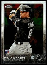 2015 Topps Chrome Micah Johnson Rookie Chicago White Sox #153