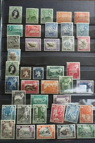 COMMONWEALTH Valuable Early QEII Stamp Collection MINT and Used in Stockbook