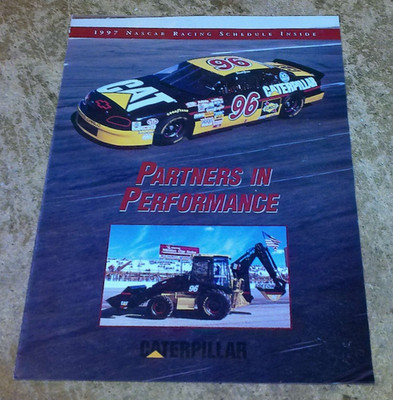 1997 CAT partners in performance fold out brochure very good used