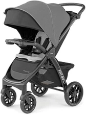 Chicco Bravo LE ClearTex Quick-Fold Stroller Pewter New w/ Free Ground Shipping