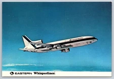 Airplane Postcard Eastern Airlines Issued Whisperliner Lockheed L-1011 FO8
