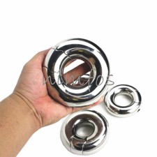 Male Testicle Pendant Penis Pendant Stainless Steel Scrotum Lock Ring Screw Fix