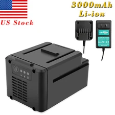 For Worx WA3536 WA3734 WG368.9 WG268E.9 WG776E.9 3Ah 40V Li-ion Battery/Charger