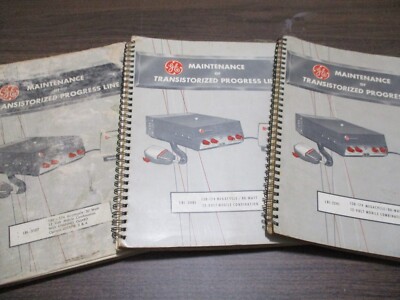 GE Maintenance Of Transistorized Progress Line Manual 130-174 LBI 3291 3107 3401
