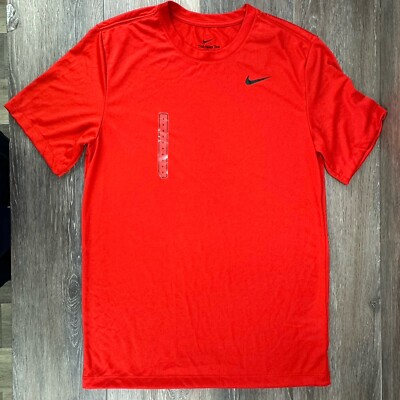 Nike Shirt Men Size Small Legend Dri-Fit Men's Training T-Shirt Red  DX0989-657