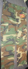 NEW BDU WOODLAND CAMOUFLAGE PANTS MADE IN THE USA SIZE YOUTH 20