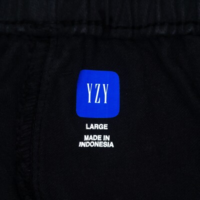 NEW YZY Gap Balenciaga H12 sateen cargo mens pants Black L NEW YZY Gap Balenciaga H12 sateen cargo mens pants Black L