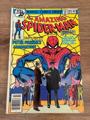 Amazing Spider-Man # 185 FN- Marvel Comic Book Goblin Rhino Vulture 14 J302