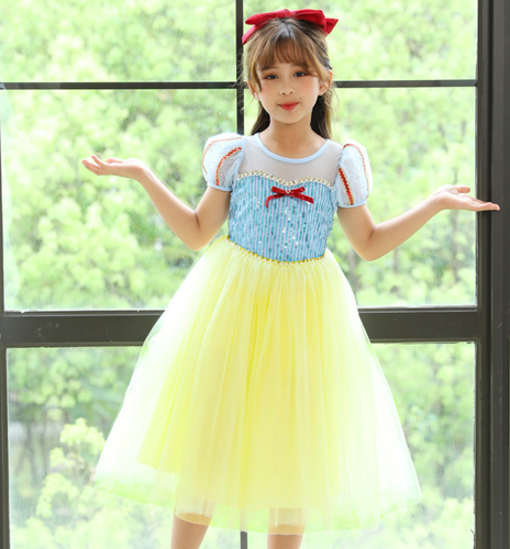 Snow White Costume New Girls Princess Fancy Outfit Birthday Dress Up Cosplay - Picture 5 of 28