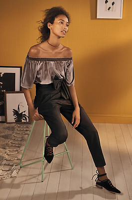 NEW w/Box ANTHROPOLOGIE BHLDN Billy Ella Briton Velvet Slides sz. 7 - 5 STARS!
