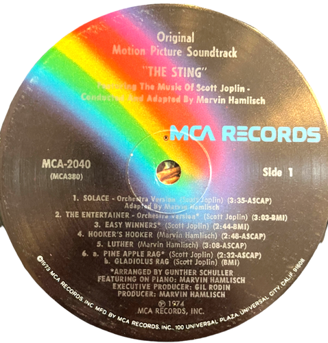 Scott Joplin - The Sting - MCA Records MCA-2040 - 12" Record / 33rpm - 第 2/4 張圖片