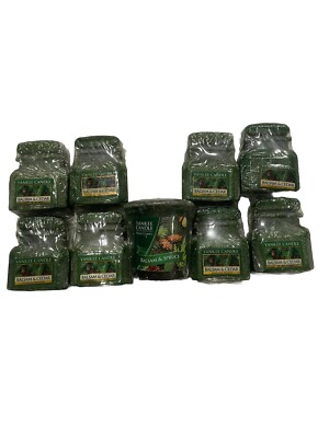 Lot Of 8 Yankee Candle Wax Tarts Balsam & Cedar + 1 BONUS Balsam & Spruce Votive