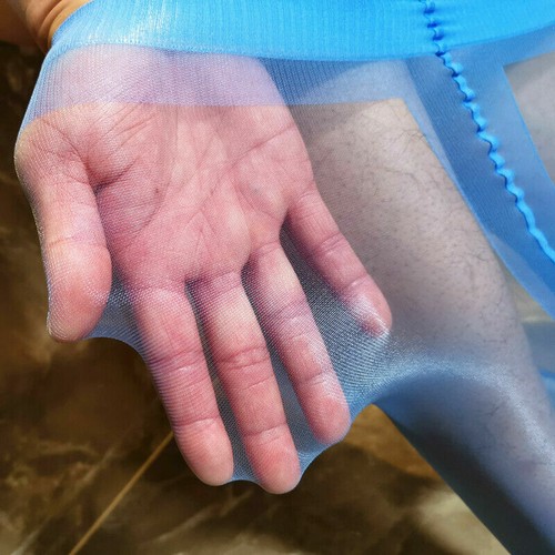 Herren Strumpfhose ultradünn glänzend Strumpfhose Nylon Strumpfhose Unterwäsche mit Kofferraumhülle - Bild 8 von 19
