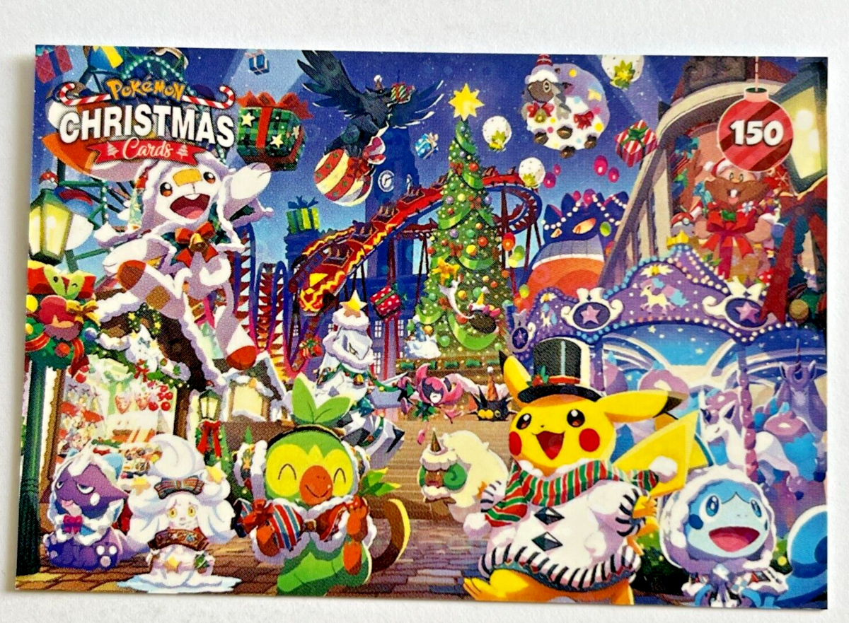 pokemon christmas cards pack Official Card Pack, 12 Cards, 2 Different Designs, PKXB2 Stationery & Office Products Official Pokemon Christmas Card Pack,