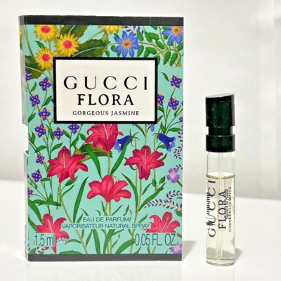 New Gucci Flora Gorgeous Jasmine Eau De Parfum women Spray Sample 1.5ml/0.05oz