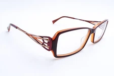 NOS Koali Morel 6656K Eyeglasses FRAMES GA208 Burgundy Orange 53[]15-135 D835