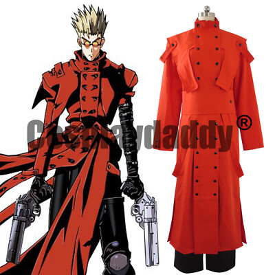 IN STOCK Trigun The Humanoid Typhoon Vash the Stampede Outfit Cosplay Costume