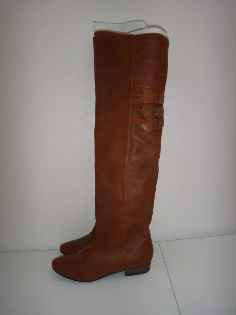 Bottes plates marron cuir top